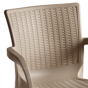 Scaun exterior Festive plastic culoare cappuccino - Img 2