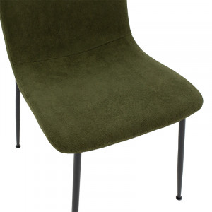 Scaun Gratify boucle material textil kaki - picior negru - Img 6