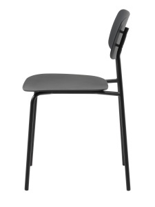 Scaun KIRKLAND, Negru, 51x79x44 cm - Img 2