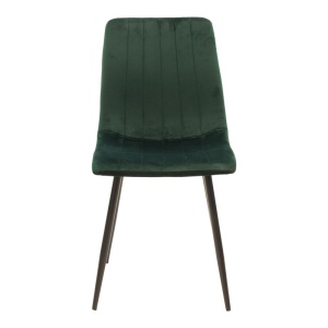 Scaun Noor, Pako World, Catifea, Verde-Negru, 44x53x86 cm - Img 4