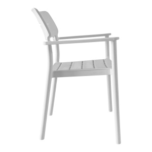 Scaun Pilma, Alb, 57x54x82 cm - Img 3