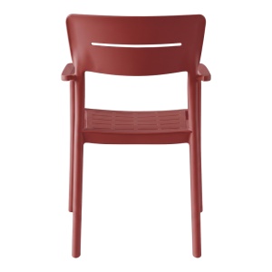 Scaun Pilma, Rosu bordo, 57x54x82 cm - Img 5