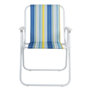 Scaun pliabil de gradina, Jette, Albastru, 53x56x73 cm - Img 4