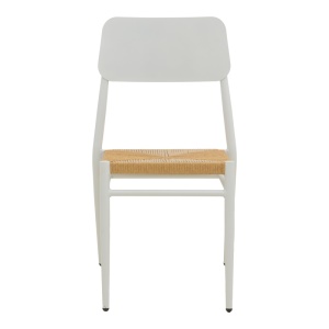 Scaun stivuibil, Giardino, Alb, 56x45x82 cm - Img 5