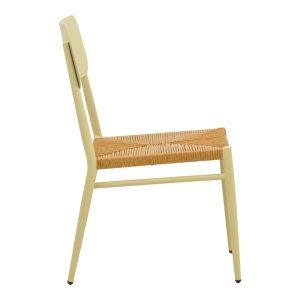 Scaun stivuibil, Giardino, Bej, 56x45x82 cm - Img 4