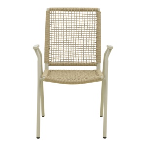 Scaun stivuibil, Weave, Natural, 63x57x86 cm - Img 5