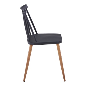 Scaun V2, Aurora, Negru, 49.5x42x77 cm - Img 2