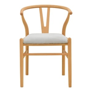 Scaun Wishbone, Gri, 51x58x73 cm - Img 5