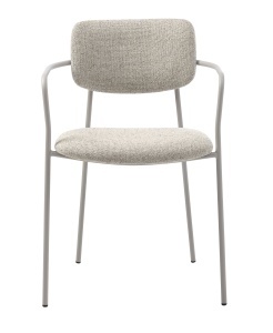 Scaun ZAMA, Alb, 54x77x55 cm - Img 3