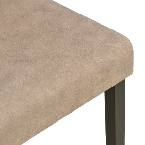 Scaun Zeben, Bej/Negru, 43.5x55.5x93.5 cm - Img 7