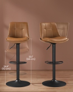 Set 2 buc. Scaune de bar Vasagle Maro 44x48x112 cm - Img 6