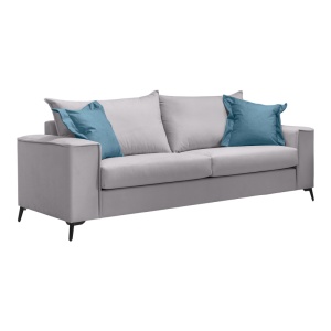 Set 2 canapele cu 2 locuri Verona x2 Pako World Gri deschis 225x93x100 cm - Img 2