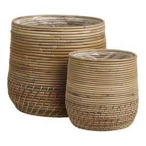 Set 2 piese Cosuri Moro Baskets, Natural, 38x38x34 cm - Img 4