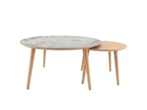 Set 2 piese Mese ADDA, Stejar, 88-58x45-41x88-58 cm