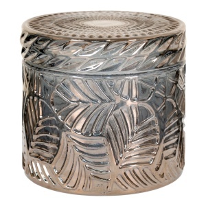Set 2 piese Recipiente decorative, Gri inchis, 9x9x8.5 cm - Img 4