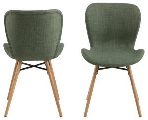 Set 2 piese Scaune dining Batilda -A1, Verde, 82.5x47x53 cm - Img 3