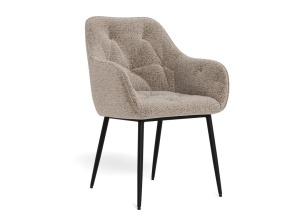 Set 2 piese Scaune dining Brooke, Bej, 83x58x55 cm - Img 2