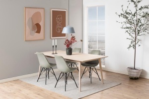 Set 2 piese Scaune dining Eris, Maro, 85.5x48.5x54 cm
