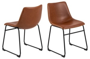 Set 2 piese Scaune dining I_Oregon, Maro, 78.5x48x56 cm - Img 3