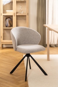 Set 2 piese Scaune dining Pippa, Bej, 80x46x58 cm - Img 2