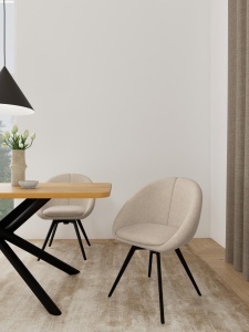 Set 2 piese Scaune dining Tenna, Maro, 82x60x56.5 cm