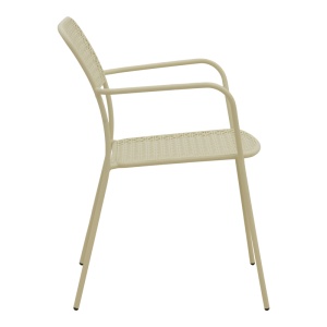 Set 3 piese masa si scaune gradina, Moraja Federal, Crem, 70x70x73 cm - Img 6