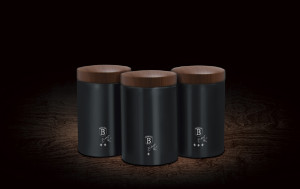 Set 3 Recipiente pentru Depozitare, ebony rosewood - Img 2