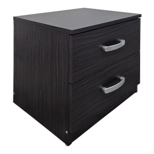 Set 4 buc. dormitor cadru pat si noptiere + comoda, Athos, Wenge, 170x206.5x96 cm - Img 4