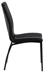 Set 4 piese Scaune dining Asama, Negru, 95x43.5x57 cm - Img 7