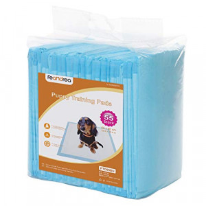 Set 55 covorase absorbante pentru catelusi, Feandrea, Alb-Albastru, 60x90x0.1 cm - Img 2
