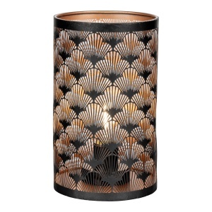 Set 60 piese Felinare decorative LED Nata, Negru, 40x53x115 cm
