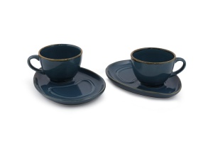 Set cesti de cafea (4 bucati) A839700 Multicolor 9.2x9.2x6.9 cm - Img 2