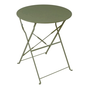 Set de gradina pliabil 3 buc. Bistro, Verde masliniu, 60x60x82 cm - Img 4
