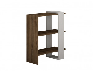 Set de mobilier pentru living Gaye, Nuc- Alb - Img 5