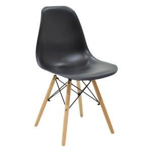 Set dining Chloe-Julita, Pako World, 5 piese, Antracit, 120x70x75 cm - Img 2