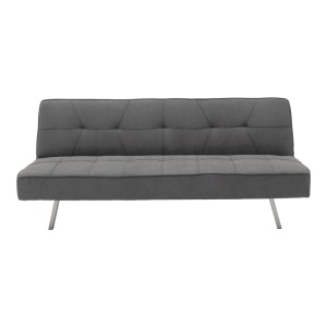 Set dormitor studenti canapea, comoda TV si masuta de cafea, 3 buc, Travis Boho, Antracit, 175x83x74 cm - Img 5