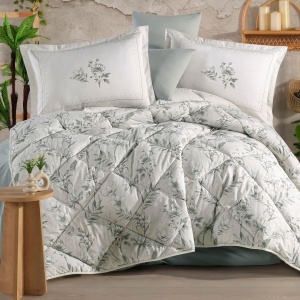 Set Lenjerie si Cuvertura Bloomera Mint (Bumbac 100%)