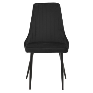 Set masa si scaune dining, 5 buc, Azori Antoro, Pako, Negru 100x100x75 cm - Img 9