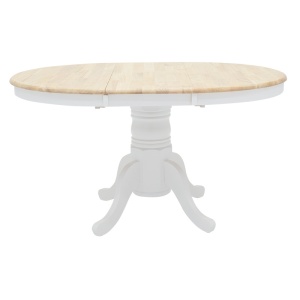 Set masa si scaune dining, 5 buc, Dallan Lars, Pako, Alb 138x100x75 cm - Img 9