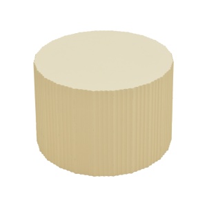 Set masute de cafea, 2 buc, Ponty, Pako, Crem 50x50x37 cm - Img 3