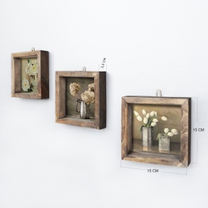 Set tablouri canvas (3 bucati) UKZM021 Multicolor 15x15x0.0 cm - Img 3
