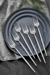 Set tacamuri 24 bucati Mokka24 Crom 21.8x1.8 cm - Img 3