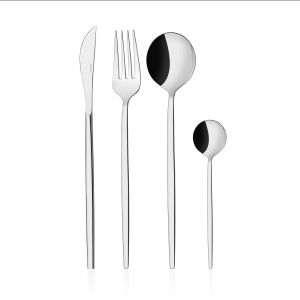 Set tacamuri 24 bucati Mokka24 Crom 21.8x1.8 cm - Img 6