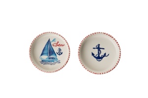 Set vesela mic dejun, 14 bucati KAHSER14 Alb 19x19x1 cm - Img 8