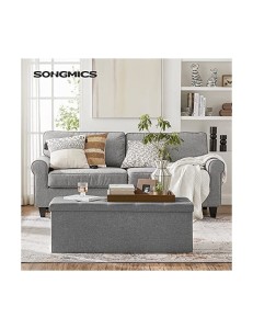Spatiu de depozitare tip banca, Songmics, 110 x 38 x 38 cm, 120 L, LSF77G, Gri - Img 2
