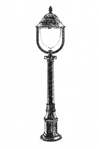 Stalp de iluminat BSU-68212-BKR-M2-B Maro - Img 2