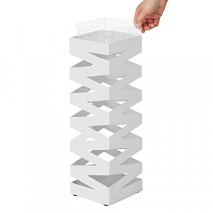 Suport pentru umbrele, Songmics, Alb, 15.5x15.5x49 cm - Img 4