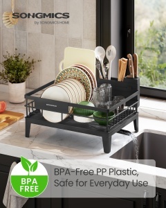 Suport vase Songmics Negru 42.4x35.4x22.6 cm