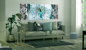 Tablou - Blue Tree 225x90 cm - Img 2