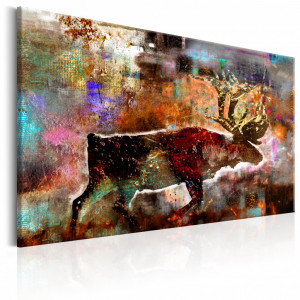 Tablou - Colourful Caribou 60x40 cm